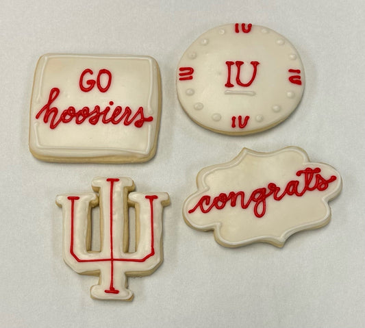 Graduation Cookies - Indiana University (1 doz.)